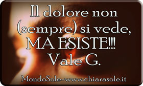 Il dolore non sempre di vede