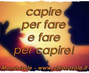 capire per fare, fare per capire. MondoSole