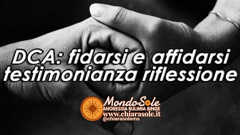 DCA fidarsi e affidarsi nella cura