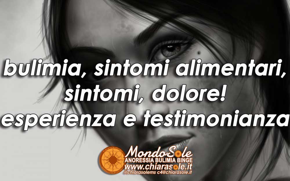 esperienza di deb bulimia dolore alcol depressione